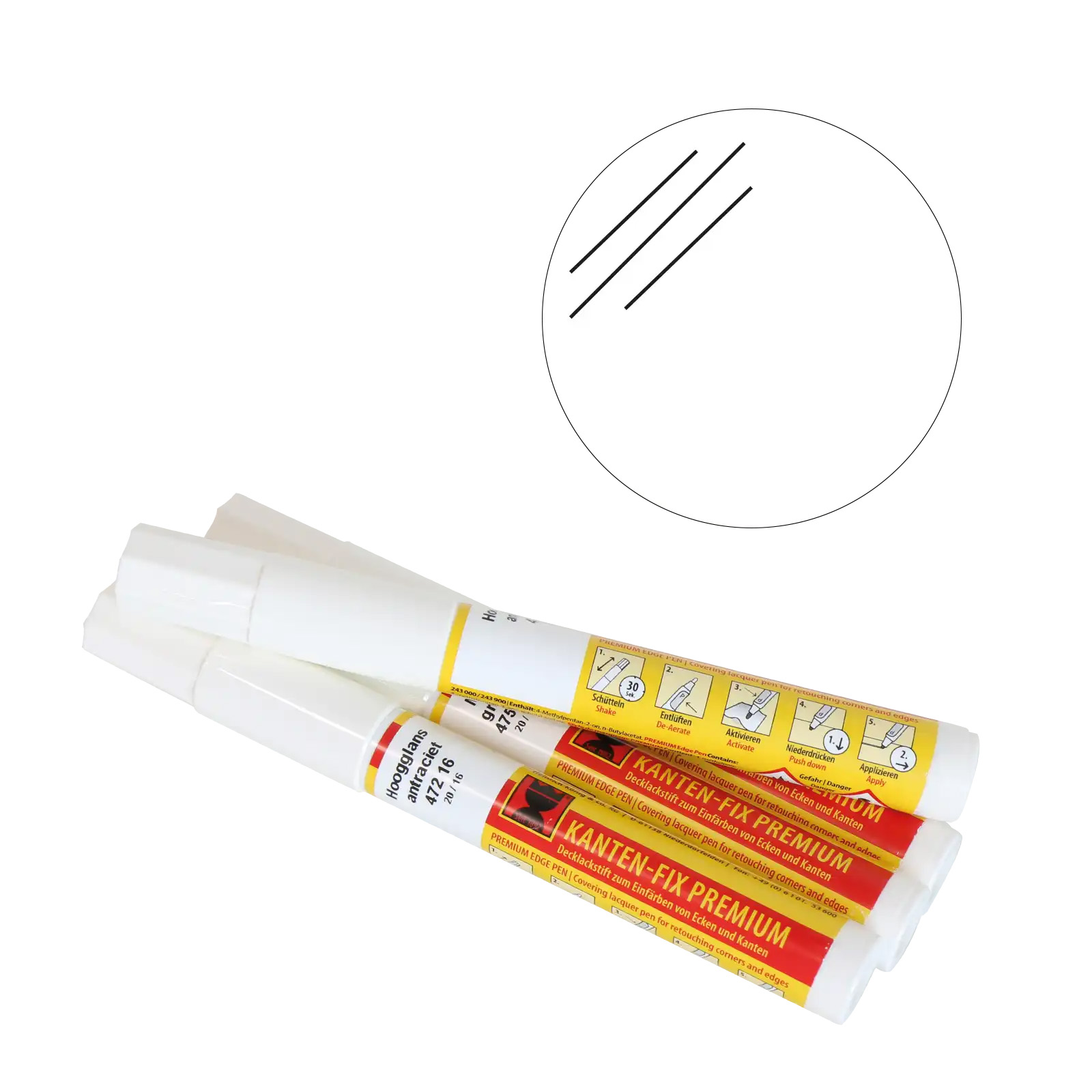 Lakstift tbv lakmeubel hoogglans wit