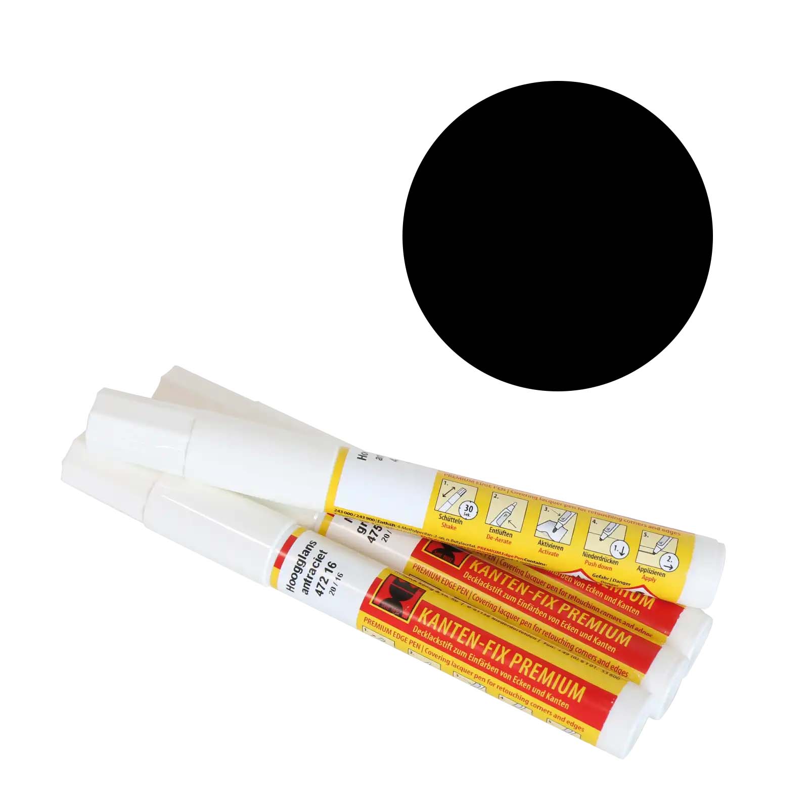 Lakstift tbv lakmeubel mat zwart