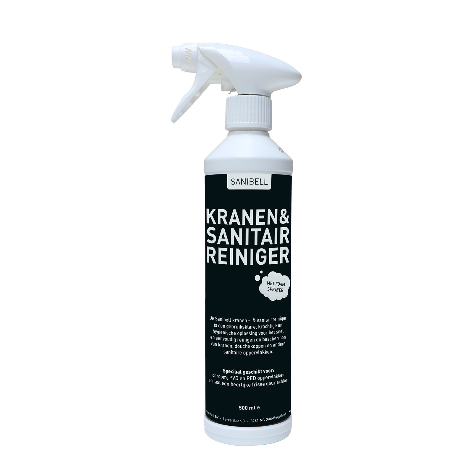 Kranen &amp; Sanitair reiniger met schuimtrigger